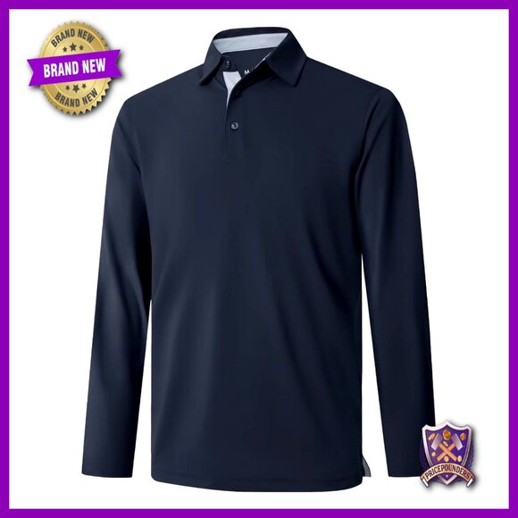 Performance Polo Shirt Moisture Wicking Dry Fit Golf Casual